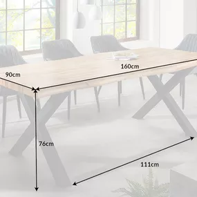 Jedálenský stôl HYMEN Dekorhome 160x90x76 cm