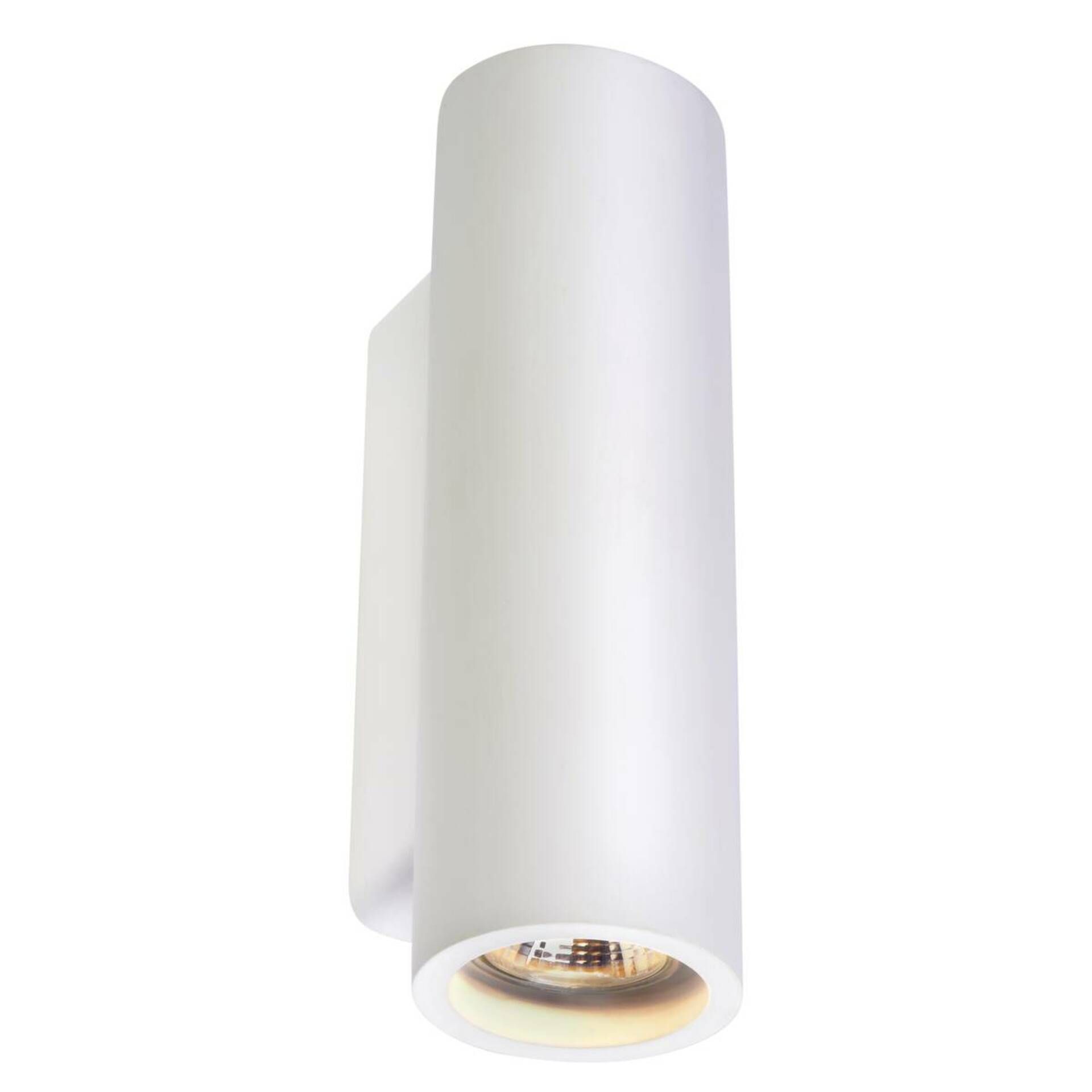SLV BIG WHITE PLASTRA, nástěnné svítidlo, QPAR51, kulaté, trubice, bílá sádra, max. 70 W 148060