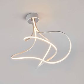Euluna Stropné LED svietidlo Lungo, hliníkové výška 42 cm, Obývacia izba / jedáleň, kov, plast, 36W, K: 42cm