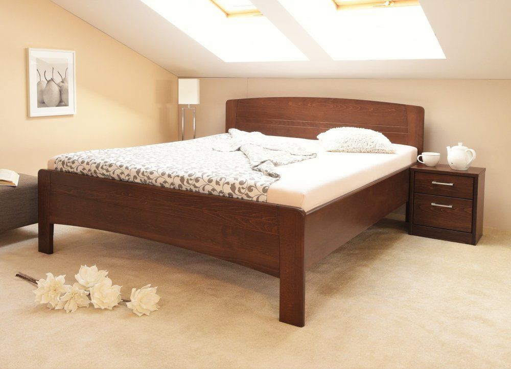 Masívna posteľ s úložným priestorom evita 4 - 160/180 x 200cm - 160 x