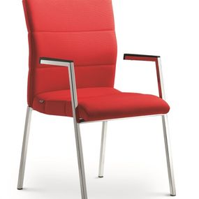 LD SEATING Konferenčná stolička LASER 680-K-N2, kostra efekt hliník