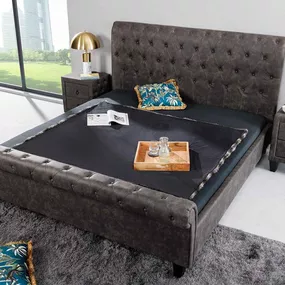 Dizajnová posteľ Viviano 180 x 200 cm tmavosivá