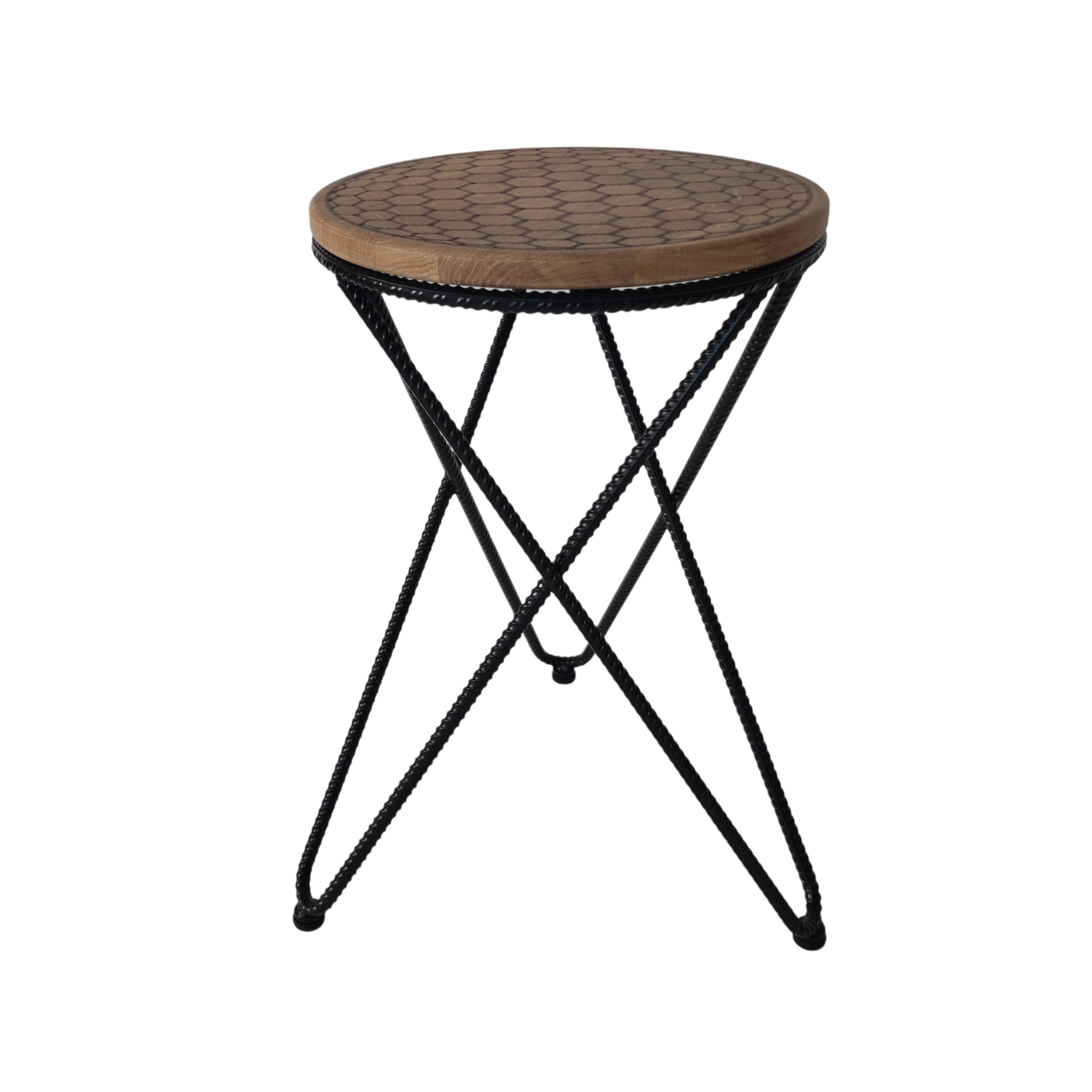 HONEY stolička / príručný stolík čierna Roxor