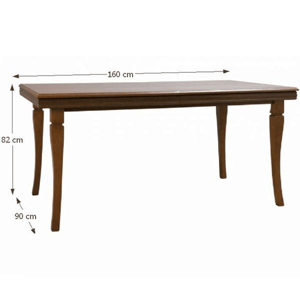 Rozkladací jedálenský stôl, samoa king, 160-203x90x82 cm, KORA ST