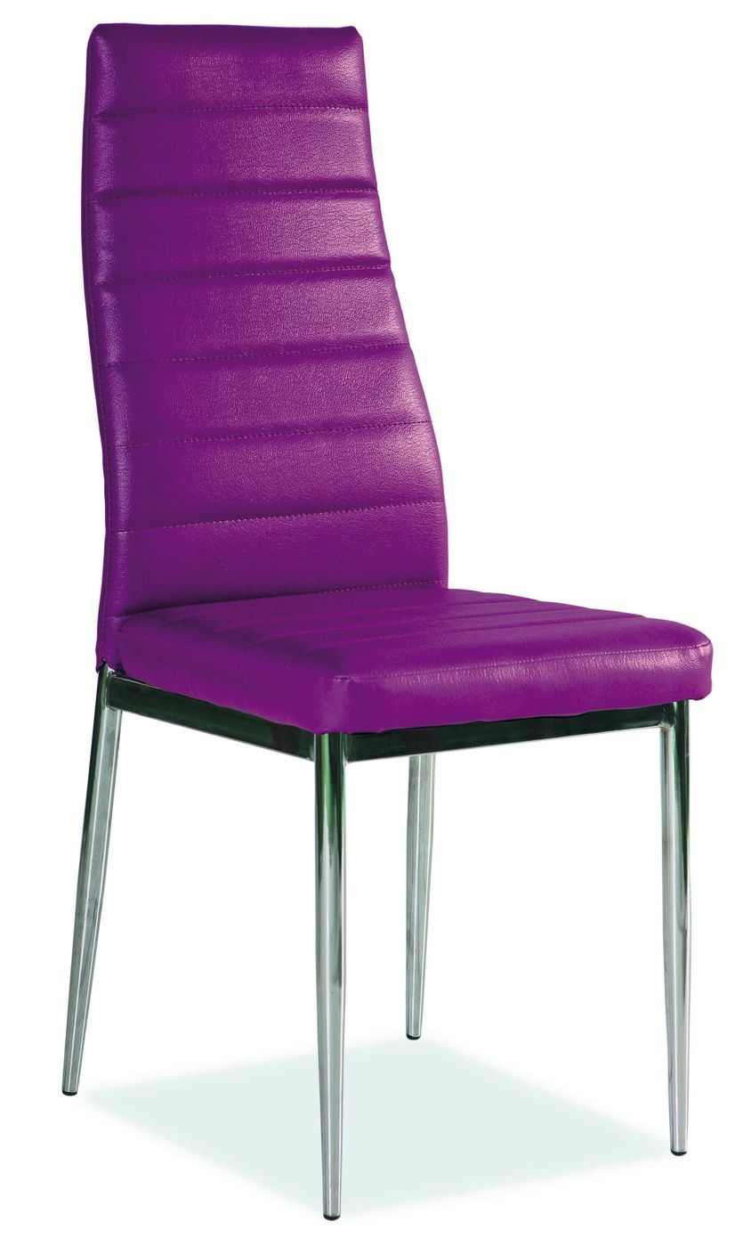 Jedálenská stolička H-261 (ekokoža fialová)