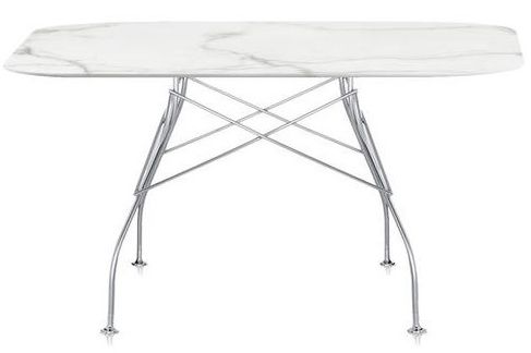 Kartell - Stôl Glossy Marble - 118x118 cm