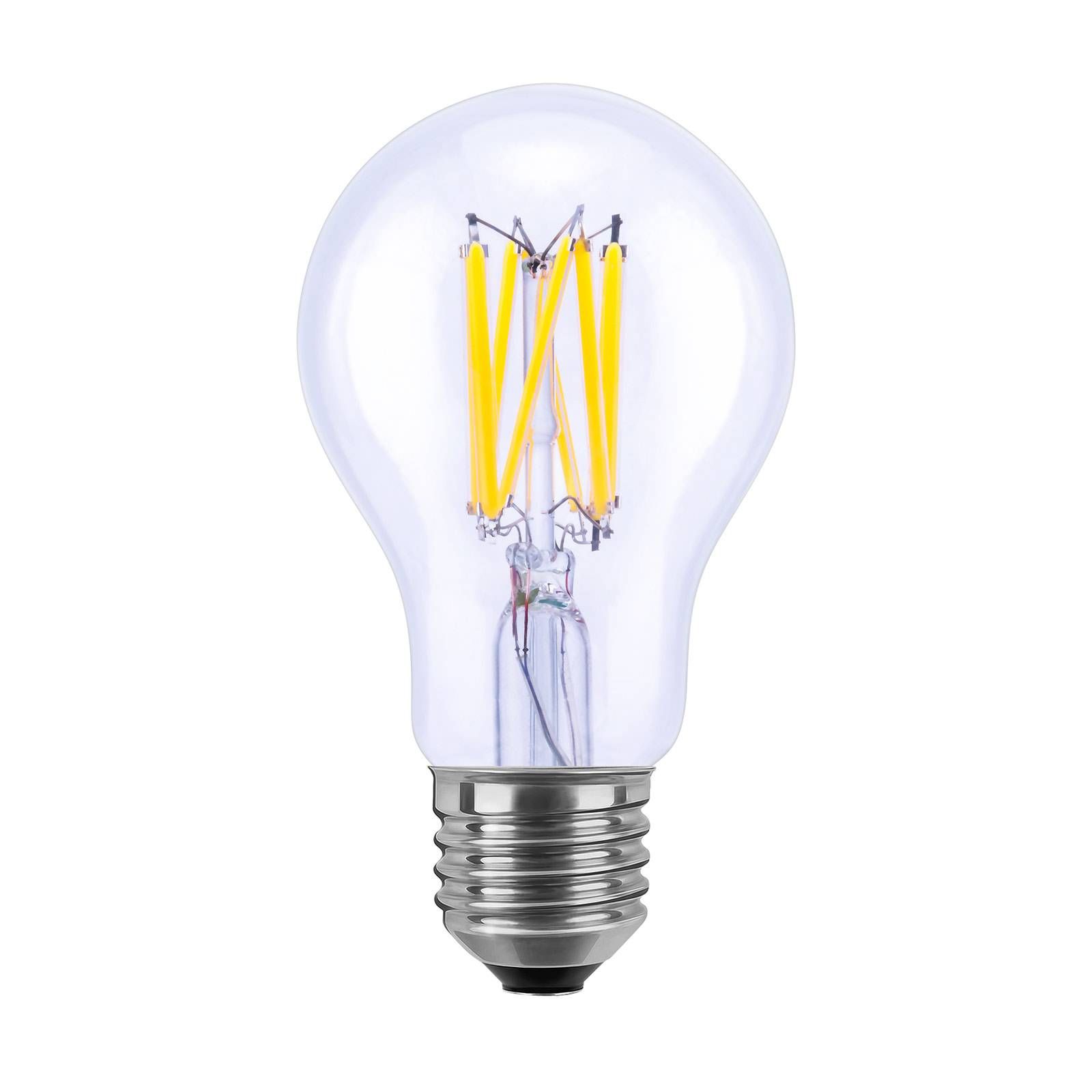 Segula SEGULA LED žiarovka High Power E27 8W, číra, sklo, kov, E27, 8W, Energialuokka: E, P: 11 cm