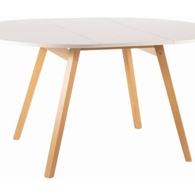 OPRA jedálenský stôl, biela / buk