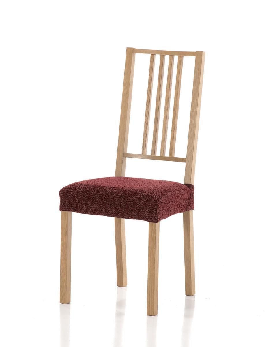 Poťah elastický na sedák stoličky, Petra komplet 2 ks, bordó