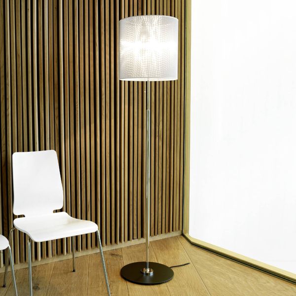 TECNOLUMEN STLWS3 lampa so sitovou mriežkou, Obývacia izba / jedáleň, mosadz, ušľachtilá oceľ, E27, 75W, K: 172cm