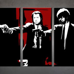 Ručne maľovaný POP Art obraz Pulp Fiction