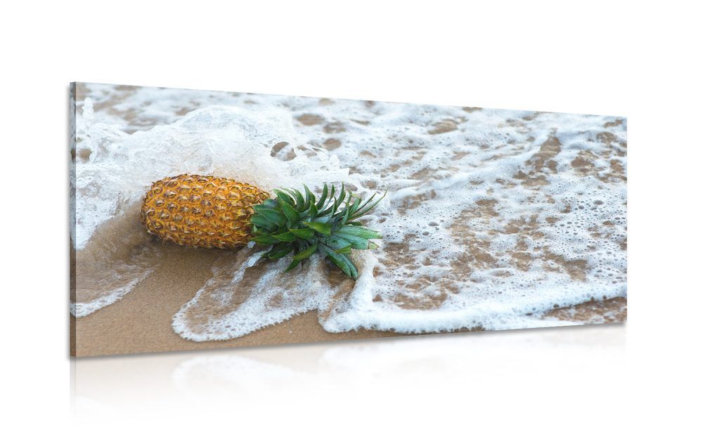 Obraz ananás vo vlne oceánu - 120x60