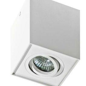 Stropní bodové přisazené svítidlo AZzardo Eloy 1 white AZ0929 GU10 1x50W IP20 9,5cm hranaté bílé