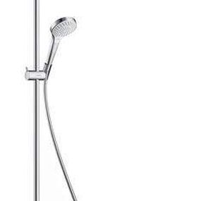 HansGrohe Croma Select S - Termostatická vaňová batéria Showerpipe 180 s príslušenstvom, 2 prúdy, biela/chróm 27351400