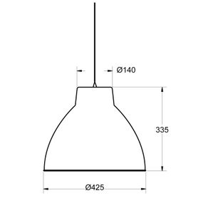 Aluminor S2089 závesná lampa v priemyselnom štýle, Obývacia izba / jedáleň, hliník, E27, 40W, K: 33.5cm