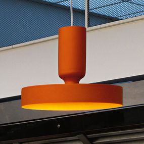 Modo Luce Hammer závesná lampa Ø 18 cm oranžová, Obývacia izba / jedáleň, kov, GU10, 20W, K: 22cm