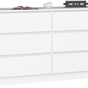 Komoda Rollo K 140 cm biela matná