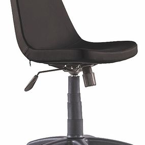 Otočná kancelárska stolička na kolieskach comfy - čierna