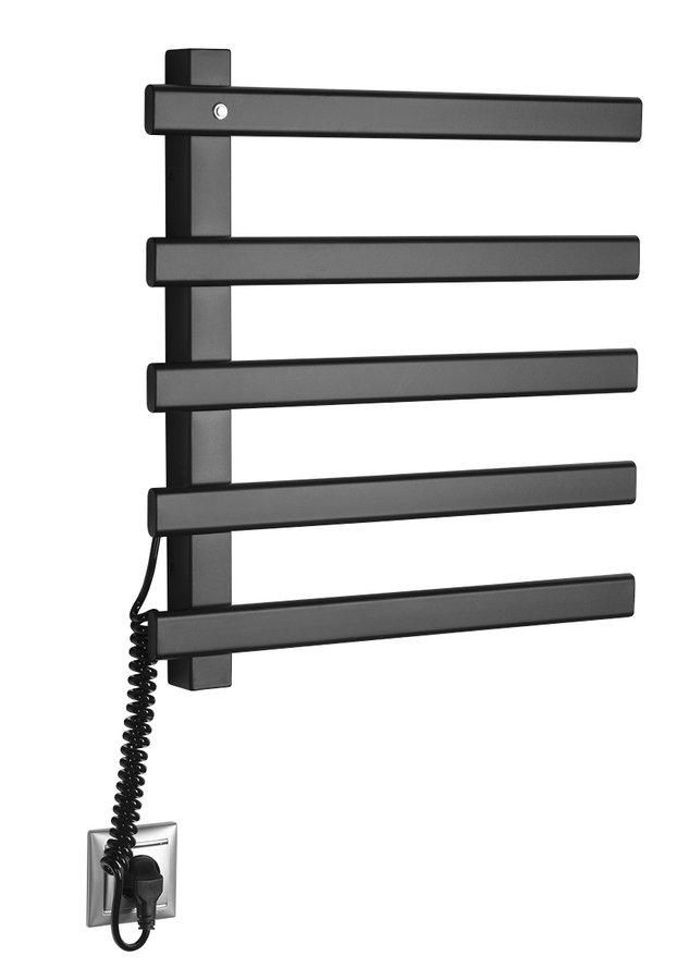 SAPHO - ELCOR elektrický sušiak uterákov 480x520x50 mm, 63 W, čierna mat EB530