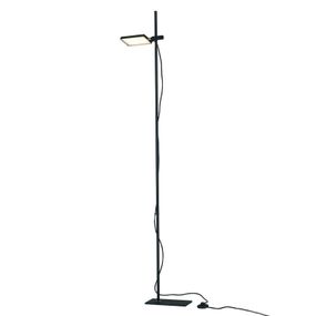 Eco-Light Stojaca LED lampa Book, čierna, Obývacia izba / jedáleň, hliník, 17W, P: 16 cm, L: 25 cm, K: 182cm