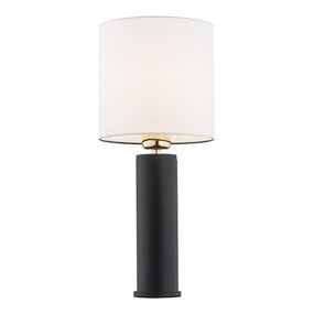 Argon 4233 - Stolná lampa ALMADA 1xE27/15W/230V čierna/biela