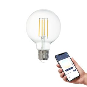 EGLO connect connect-z E27 G80 LED Globe 6W 806 lm 4 000 K, sklo, E27, 6W, Energialuokka: E, K: 12cm