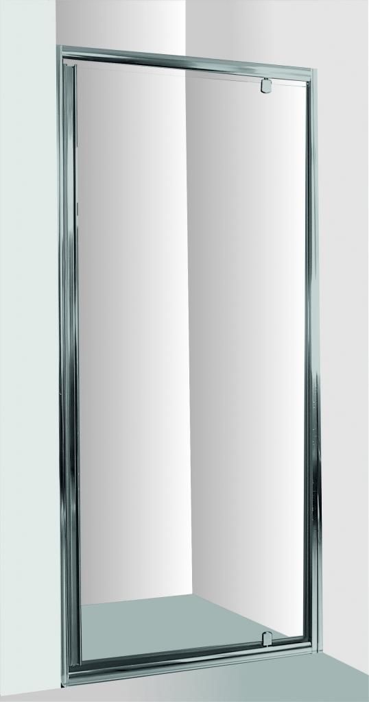 HOPA - Sprchové dvere do niky SMART - alarm - Farba rámu zásteny - Hliník chróm, Rozmer A - 80 cm, Smer zatváranie - Univerzálny Ľavé / Pravé, Výplň - Číre bezpečnostné sklo - 6 mm OLBALA80CCBV