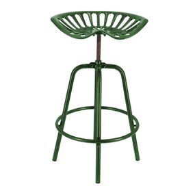 Zelená kovová záhradná barová stolička Traktor – Esschert Design