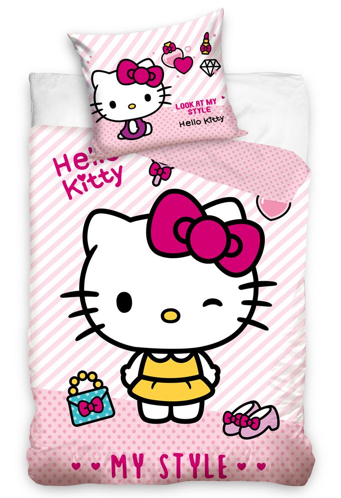 Detské obliečky  Hello Kitty My Style 140x200/70x90 cm