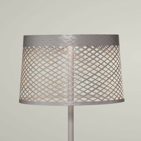 Foscarini Twiggy Grid lettura stojaca lampa greige, sklenené vlákno kompozitný materiál, PMMA, kov, hliník, 31W, K: 160cm