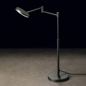 Holtkötter Plano T stolná LED lampa platina, Pracovňa / Kancelária, hliník, plast, 19W, K: 56.5cm