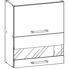 Horná kuchynská skrinka Rio RI8-G60Wo