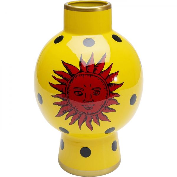 KARE Design Žlutá porcelánová váza Merina 28cm