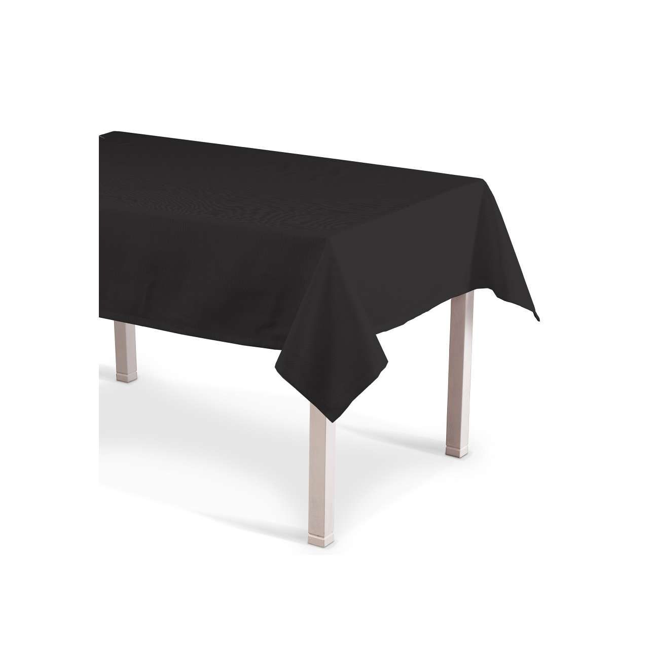 Dekoria Obrus na stôl obdĺžnikový, grafitová, 130 × 280 cm, Cotton Panama, 702-08