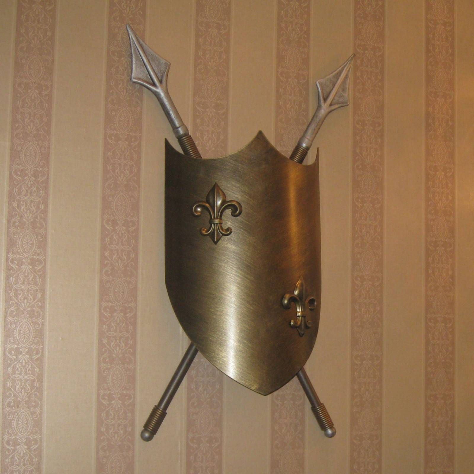 Elstead Nepriamo vyžarujúce nástenné svietidlo Crusader, Obývacia izba / jedáleň, kov, GU10, 35W, L: 38 cm, K: 63cm