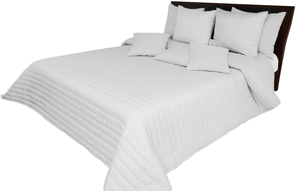 DomTextilu Prešívaný jednofarebný prehoz na posteľ svetlo sivej farby Šírka: 200 cm | Dĺžka: 220 cm 51442-141354