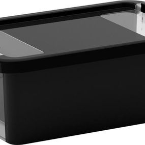 Box s vekom KIS Bi-Box XS, 3L, čierny, 26,5x16x10 cm