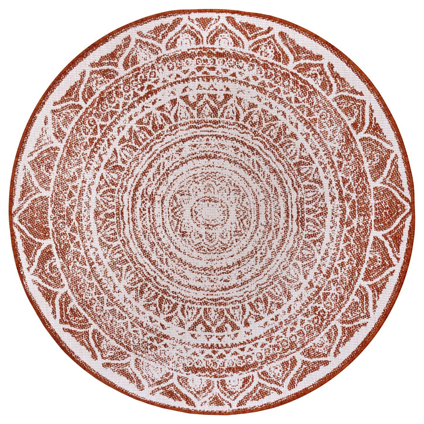 NORTHRUGS - Hanse Home koberce Kusový koberec Twin Supreme 105497 Cayenne kruh - 140x140 (priemer) kruh cm