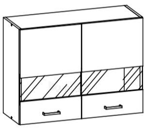 Horná kuchynská skrinka Eliza EZ6 G80W
