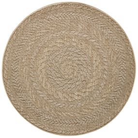 NORTHRUGS - Hanse Home koberce Kusový koberec Forest 103998 Beige / Brown - 160x160 (priemer) kruh cm