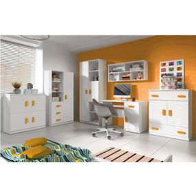 Detská izba Svend - biela / oranžová