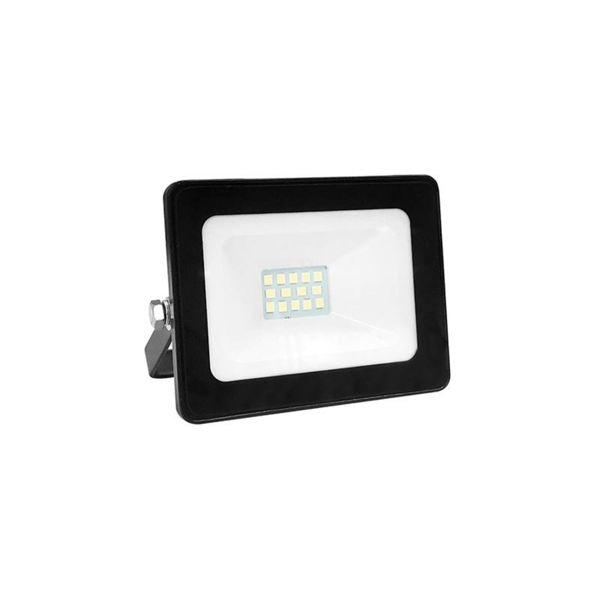 ACA Lighting černá LED SMD reflektor IP66 10W 3000K 800Lm 12-24V DC Ra80 Q1030DC