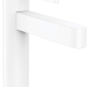 Hansgrohe Finoris - Umývadlová batéria 110, s výpustom Push-Open, CoolStart, EcoSmart, matná biela 76024700