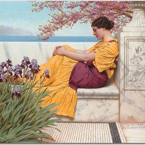 Obrazy J.W.Godward - Under the Blossom that Hangs on the Bough zs10248