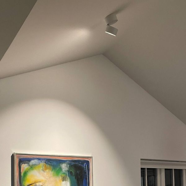 LOOM DESIGN Aim stropné bodové LED 1-pl. biela, Obývacia izba / jedáleň, hliník, 13W, K: 15cm