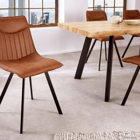 Dizajnová stolička Galinda vintage hnedá