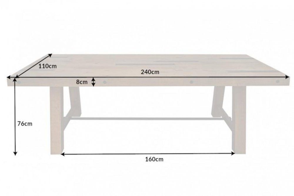 Jedálenský stôl FÉNIX Dekorhome 240x110x76 cm