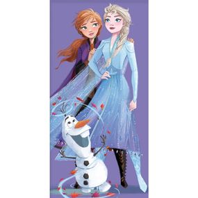 Detská osuška Ľadové Kráľovstvo Elsa Anna a Olaf 70x140 cm