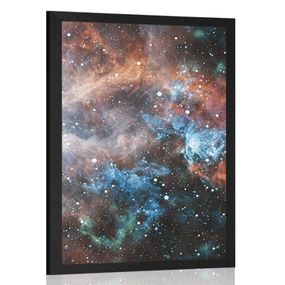 Plagát nekonečná galaxia - 40x60 black