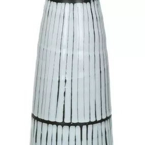 Dekoračná keramická váza ARTOS, White-Black, 31 cm